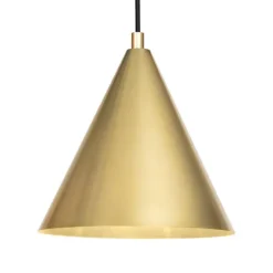 Örsjö Tratten pendellampa, stor, mässing