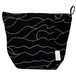 Saana ja Olli Rakkauden meri kosmetikväska, svart - vit