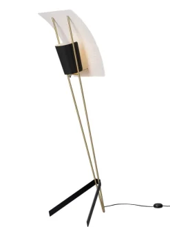 Sammode G30 golvlampa, svart - vit
