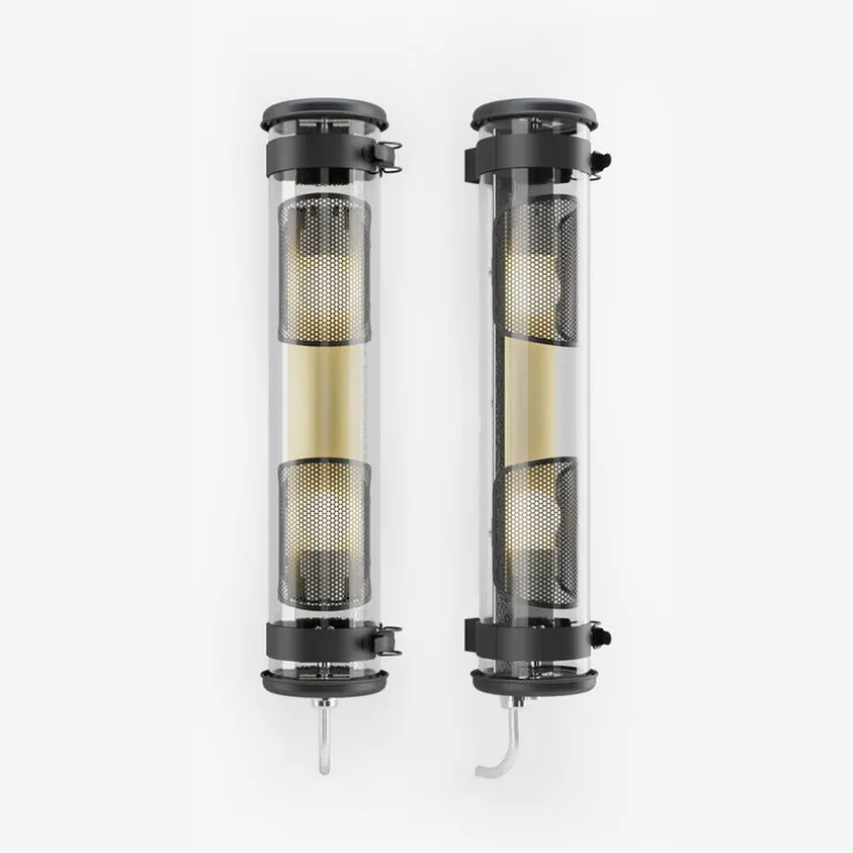 Sammode Musset GR vägglampa, coal - mässing