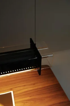 Sammode Quadratube P2 pendellampa, 1300 mm, champagne