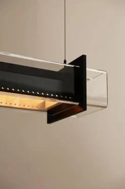 Sammode Quadratube P2 pendellampa, 1300 mm, champagne