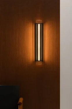 Sammode Quadratube W3 vägglampa, L, 700 mm, svart