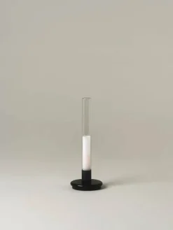 Santa & Cole Sylvestrina bärbar bordslampa, klar - svart