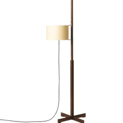 Santa & Cole TMM golvlampa, valnöt - beige