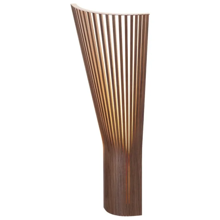 Secto Design Secto 4236 vägglampa för hörn, 60 cm, valnöt