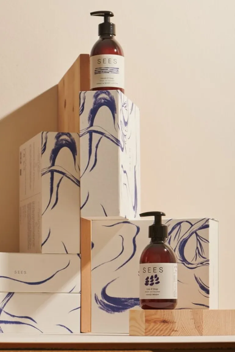 SEES Company Handtvål + hand- & kroppslotion set, ceder - lavendel - apelsin