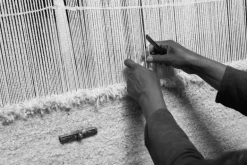 Sera Helsinki Laine knuten matta, off white