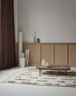 Sera Helsinki Laine vävd matta, off white