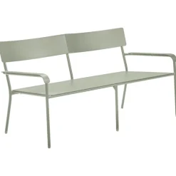 Serax August 2-sitsbänk med ryggstöd, grön