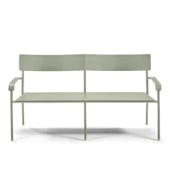 Serax August 2-sitsbänk med ryggstöd, grön