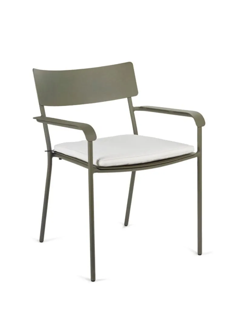 Serax August stolsdyna, bred, vit