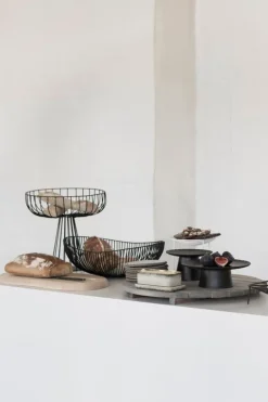 Serax Catu korg med ställning, svart