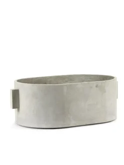 Serax Concrete oval blomkruka, 55 x 36 cm, grå