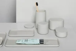 Serax Cose behållare med lock, rund, L, beige