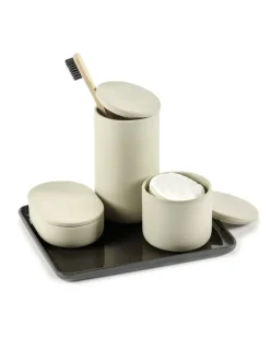 Serax Cose behållare med lock, rund, L, beige