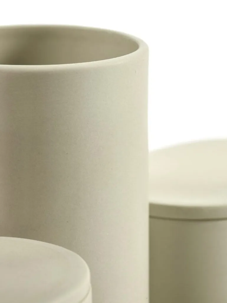 Serax Cose behållare med lock, rund, L, beige