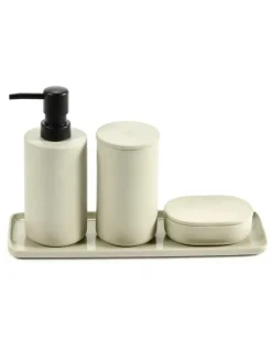 Serax Cose behållare med lock, rund, L, beige