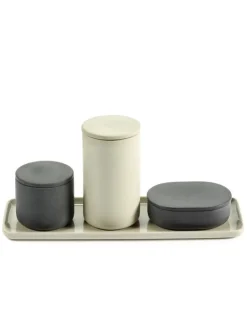 Serax Cose behållare med lock, rund, L, beige