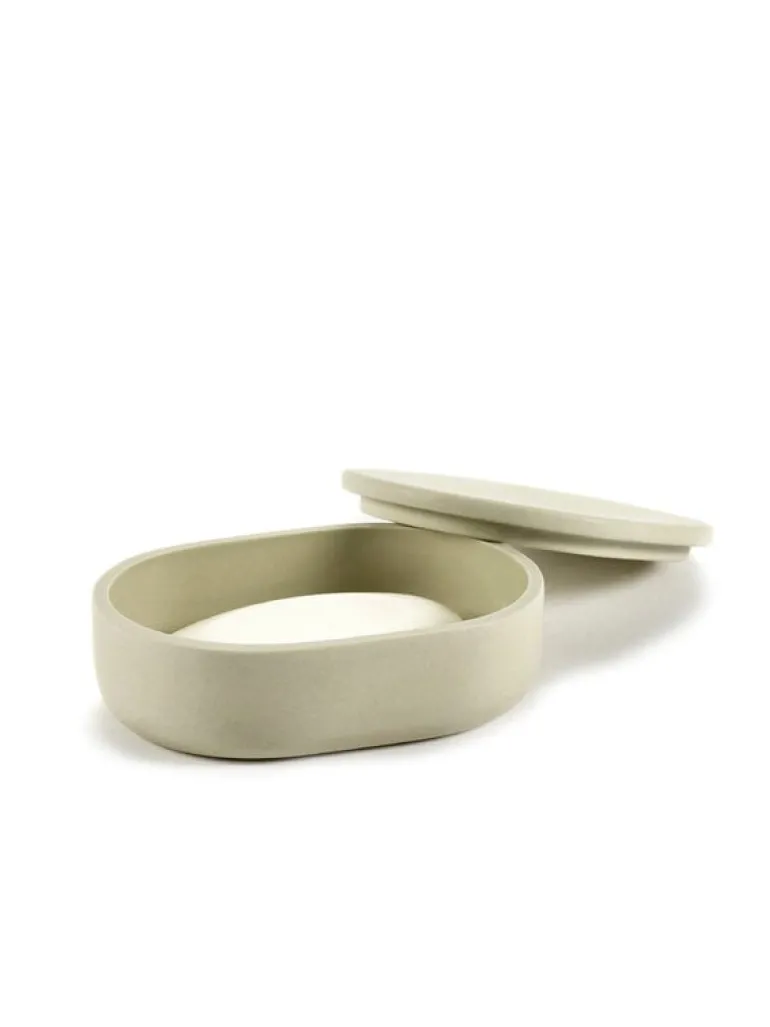 Serax Cose behållare med lock, oval, S, beige