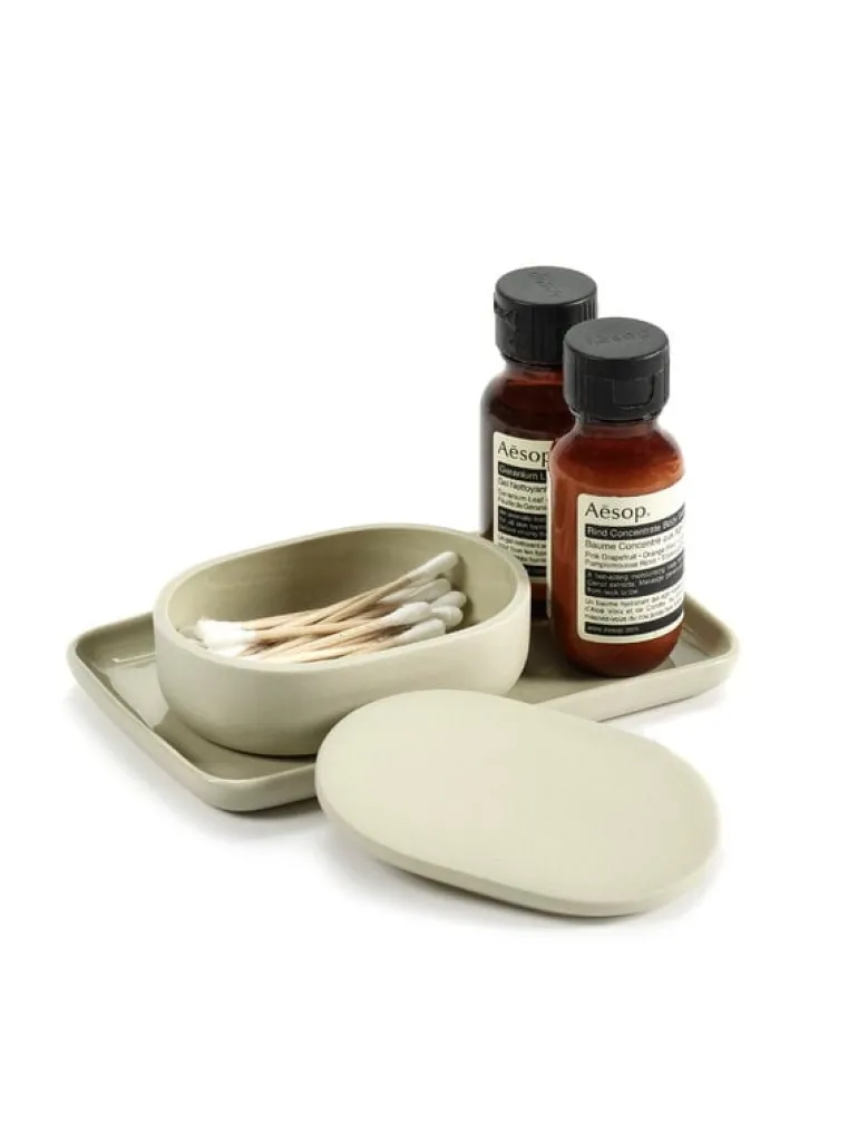 Serax Cose behållare med lock, oval, S, beige