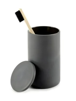 Serax Cose behållare med lock, rund, L, mörkgrå