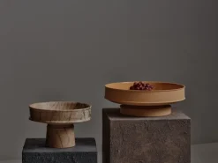 Serax Dune skål, hög, 30,5 cm, brun marmor