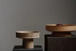 Serax Dune skål, hög, 30,5 cm, brun marmor