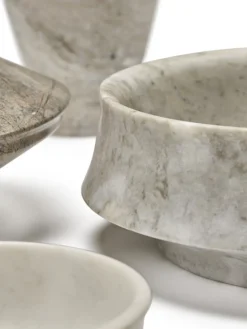 Serax Dune skål, M, 29 cm, ljusbrun marmor