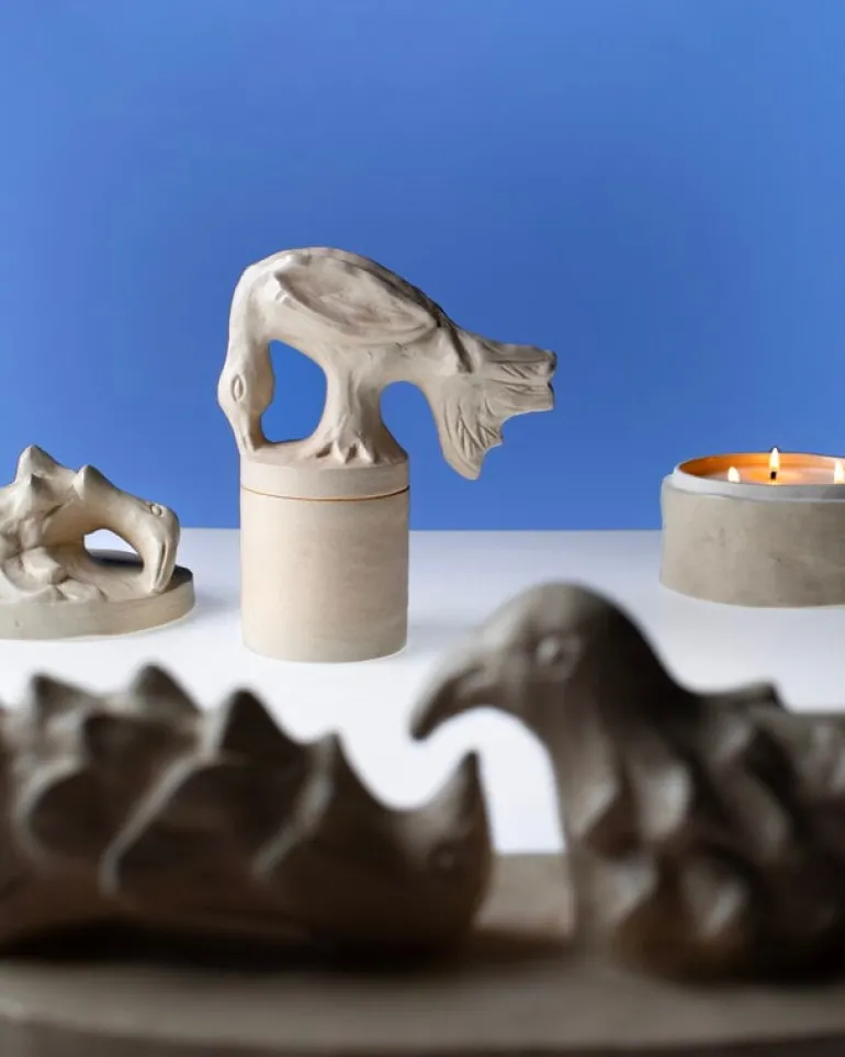 Serax Encensoir doftljus, M, elfenbensvitt