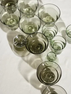 Serax Eternal Snow stjälkglas, M, grön