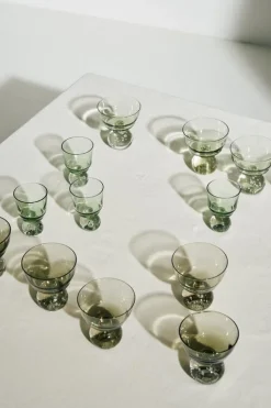 Serax Eternal Snow stjälkglas, M, grön