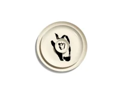 Serax Feast fat, 7,5 cm, 8 st, vit - svart