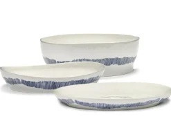 Serax Feast serveringsfat, S, vit - blå