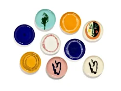 Serax Feast tallrik, S, 2 st, vit - blå