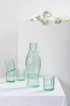 Serax Fish & Fish flaska, grön