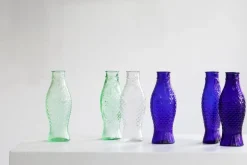 Serax Fish & Fish flaska, koboltblå