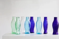 Serax Fish & Fish flaska, koboltblå