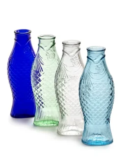 Serax Fish & Fish flaska, blå