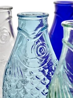 Serax Fish & Fish flaska, blå