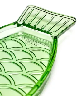 Serax Fish & Fish serveringsfat, 23 x 10 cm, grönt