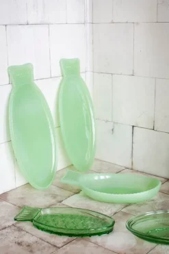 Serax Fish & Fish serveringsfat, 23 x 10 cm, grönt