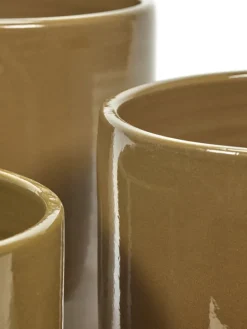 Serax Glazed Shades kruka, mustard