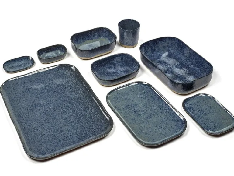 Serax Merci No 2 tallrik, blå - grå