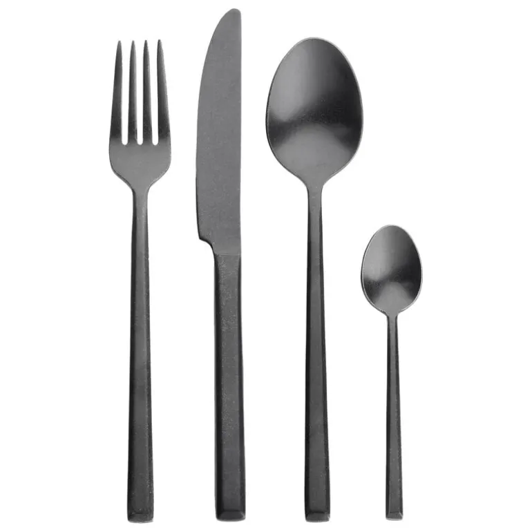 Serax Pure presentask bestickset, 24 delar, svart