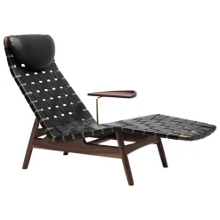 Sibast AV Egoist sidobord till schäslong, lackerad valnöt