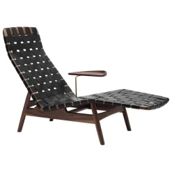 Sibast AV Egoist sidobord till schäslong, lackerad valnöt