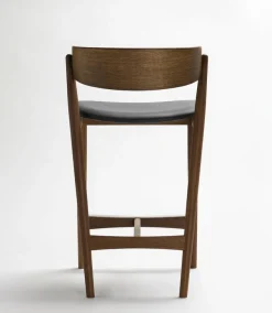 Sibast No 7 barstol 65 cm, rökt ek - svart läder