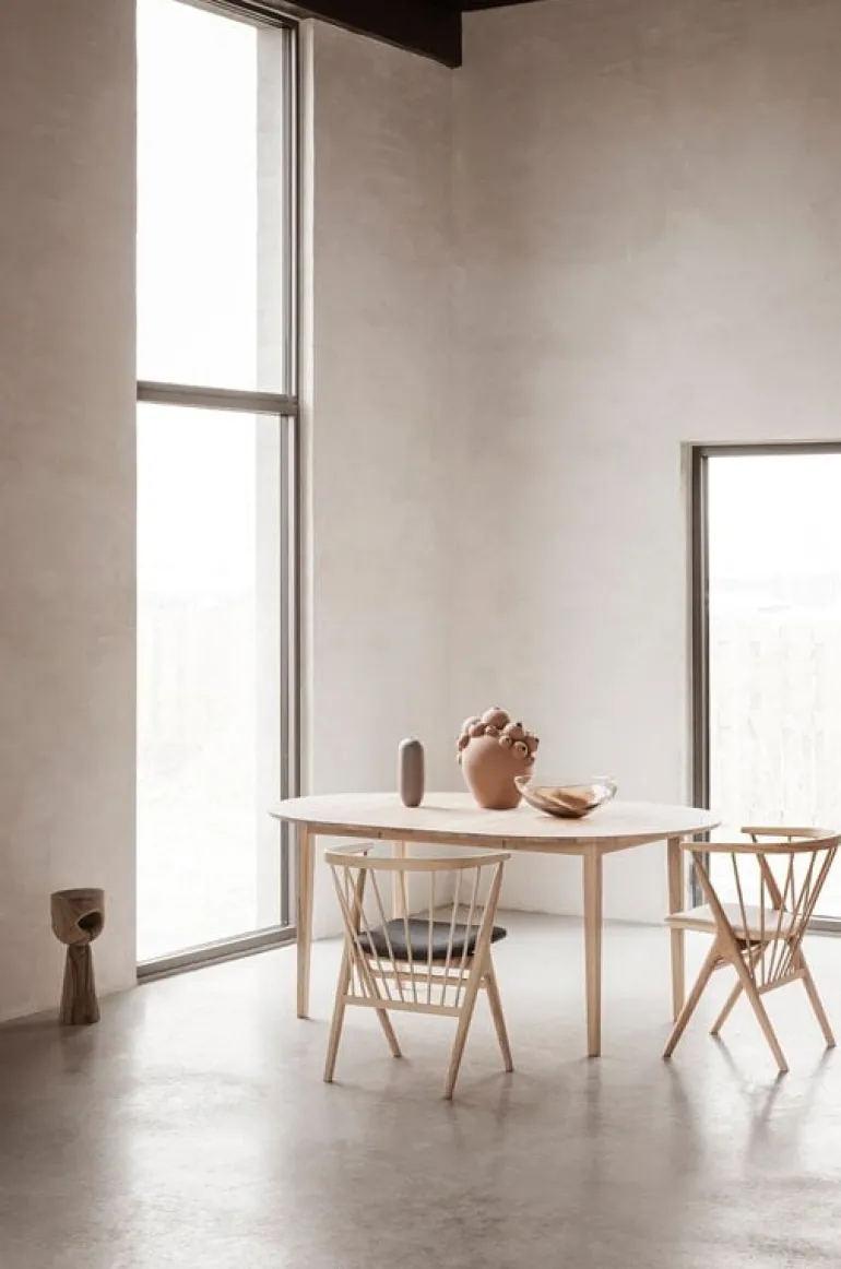 Sibast No 3 bord, 120 cm, utdragbart, vitoljad ek