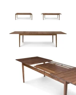 Sibast No 2.1 bord, utdragbart, oljad ek natur